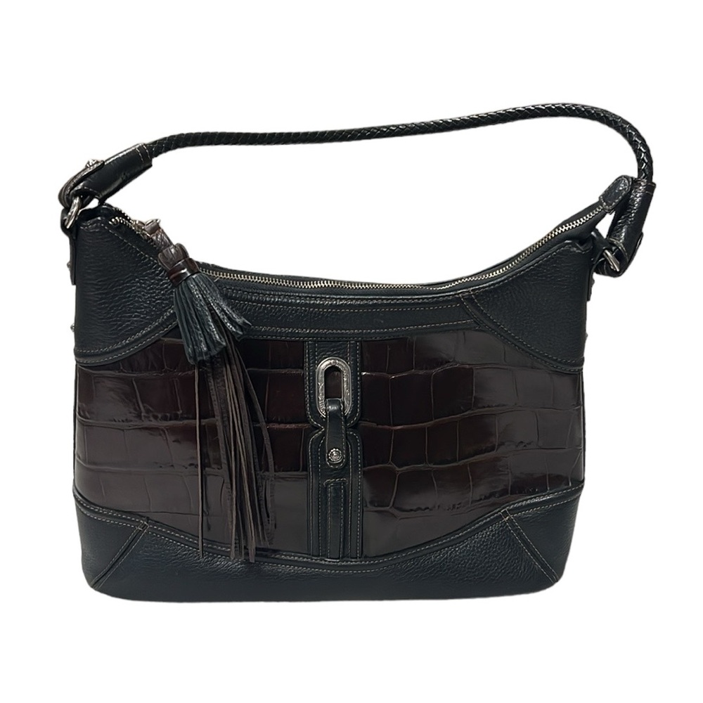 Brighton Black and Brown Shoulder Bag